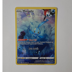 Pokemon TCG Manaphy GG06/GG70 Crown Zenith Galarian Gallery Ultra Rare Holo 70H… - Image 1