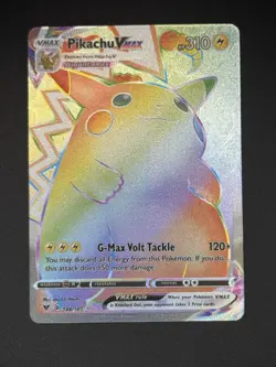 Pokemon TCG Pikachu Vmax 188/185 Vivid Voltage Secret Rare - Image 1