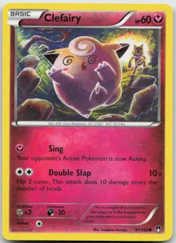 Clefairy 81/122 Common BREAKpoint Pokemon TCG NM Tomokazu Komiya - Image 1
