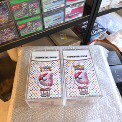 2x SV03.5 151 Booster Bundle Displays English Pokemon Factory Sealed w/ Acrylic - Image 1