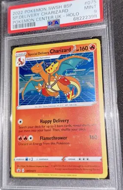 Pokemon 2022 Special Delivery Charizard SWSH075 Pokemon Center UK Holo PSA 9 🌀 - Image 3