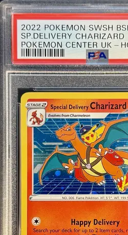 Pokemon 2022 Special Delivery Charizard SWSH075 Pokemon Center UK Holo PSA 9 🌀 - Image 5