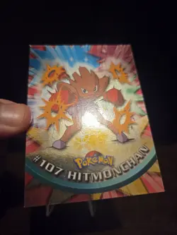2000 Topps Pokemon TV #107 Hitmonchan Foil Holo 🌟🌟🌟 - Image 3