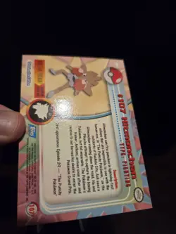 2000 Topps Pokemon TV #107 Hitmonchan Foil Holo 🌟🌟🌟 - Image 5