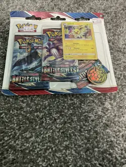 Pokemon Trading Card Game Sword Shield S5 Battle Styles 3pk - Jolteon - Image 2