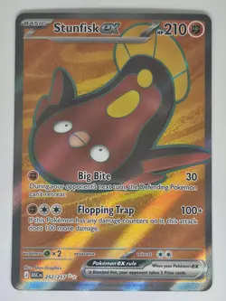 Stunfisk ex 252/217 Ultra Rare Pokemon Ascended Heroes - Image 1