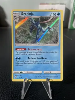 Pokemon TCG Greninja Detective Pikachu 9/18 Holo Holo Rare - Image 1