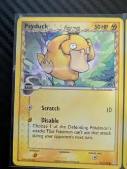 2006 Pokemon EX Holon Phantoms 43/110 Golduck Reverse Holo + Psyduck - Image 2