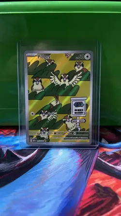 Pokemon TCG Pidgey 207/197 Illustration Rare OBF EN NM/M - Image 1