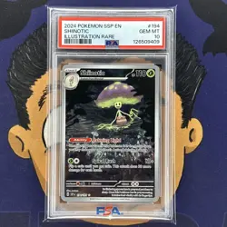 💎PSA 10 GEM 2024 Pokemon Surging Sparks SHIINOTIC #194 Illustration Rare - Image 2