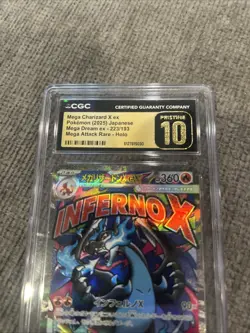 CGC Pristine 10 Mega Charizard X ex 223/193 JP Holo Mega Dream ex 2025 - Image 2