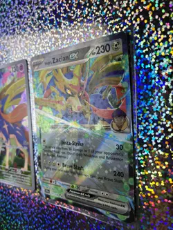 Pokemon TCG Mega Evolution Phantasmal Flames Illustration Rare 100/094 Zacian - Image 3