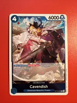 Cavendish (045) OP10-045 English R Royal Blood One Piece Card Game - Image 1
