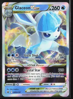 2019 SWSH: Sword & Shield Promo Cards #SWSH197 Glaceon VSTAR Promo,Holo - Image 1