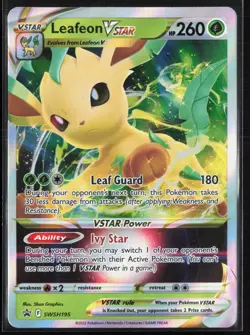 2019 SWSH: Sword & Shield Promo Cards #SWSH195 Leafeon VSTAR Promo,Holo - Image 1