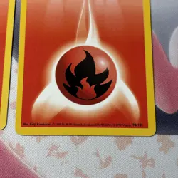 Pokemon TCG Fire Energy Base Set #98 - SHADOWLESS - 10 Card Lot - Image 2