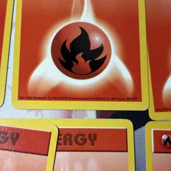 Pokemon TCG Fire Energy Base Set #98 - SHADOWLESS - 10 Card Lot - Image 4