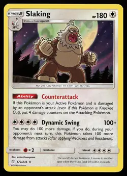 Slaking 170/236 Holo Rare Unified Minds Pokemon Card - Image 1