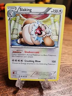 Slaking 103/124 Dragons Exalted Holo Card NM 2012 Pokemon TCG - Image 1
