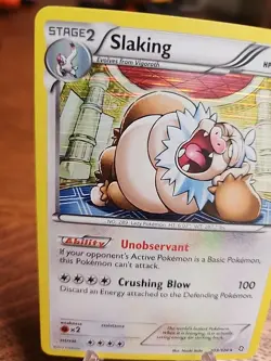 Slaking 103/124 Dragons Exalted Holo Card NM 2012 Pokemon TCG - Image 2