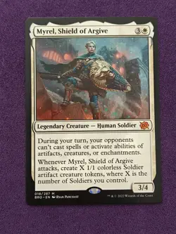 Myrel, Shield of Argive #018/287 The Brothers' War Legendary Mythic White MTG - Image 1
