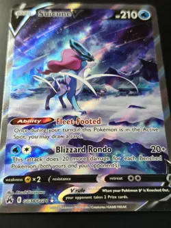 Pokemon SUICUNE V #GG38 Crown Zenith Alternate Art NM - Image 2