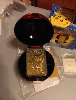 Pokemon 23K Gold Plated Card Near Set of 5 Burger King 1999 Sealed Charizard - Image 2