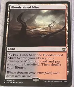 Bloodstained Mire Khans of Tarkir Regular Card NM - Image 1