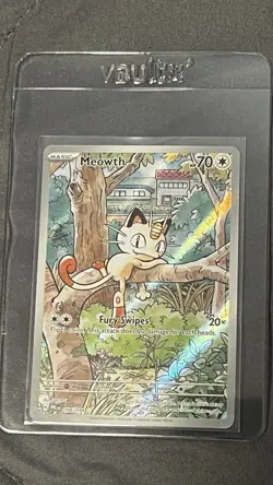 Pokemon Phantasmal Flames NM MEOWTH 106/094 HOLO & Mega Charizard X EX - Image 1