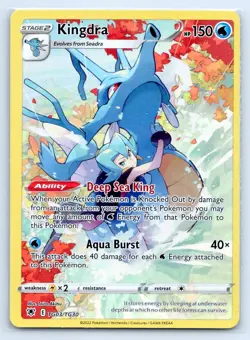 Pokemon Kingdra Astral Radiance ASR TRAINER GALLERY RARE TG03/TG30 NM - Image 1
