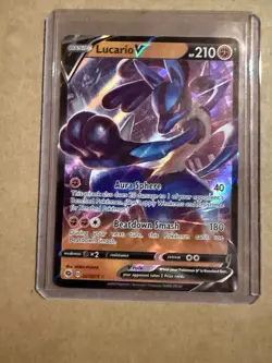 Pokemon TCG Lucario V Champions Path Ultra Rare Full Art Holo – 27/73 NM - Image 1