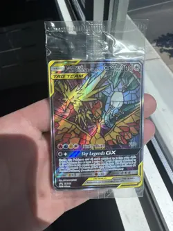Pokemon TCG Sun & Moon BSP #SM210 Moltres & Zapdos & Articuno GX SEALED PROMO - Image 1