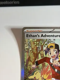 Pokemon TCG Ethan's Adventure 236/182 Destined Rivals SIR Trainer Rare - Image 2