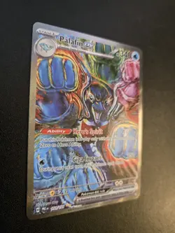 Palafin ex - 151/131 - Pokemon Prismatic Evolutions Special Illustration Rare NM - Image 4