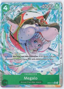 Megalo EB04-018 R ALT ART - The Azure Sea's Seven ENGLISH OP14 One Piece NM - Image 1