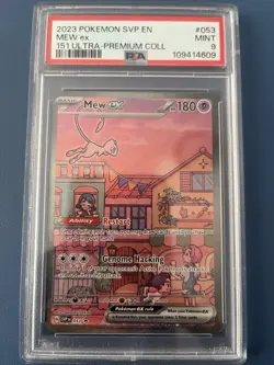 Pokemon Mew ex 053 Sv: Scarlet & Violet Promo Cards Holo - PSA 9 - Image 1