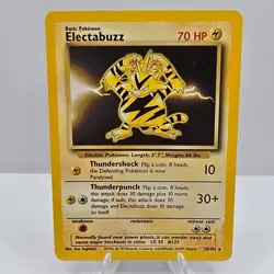 Electabuzz 20/102 Base Set Unlimited Pokemon Card LP WOTC VGC - Image 1