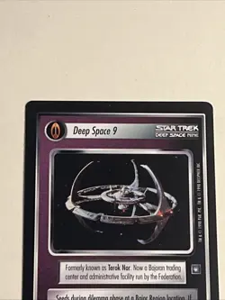 Star Trek CCG DS9 Deep Space Nine / Terok Nor M/NM Rare HTF 2 sided card - Image 3