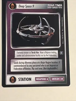 Star Trek CCG DS9 Deep Space Nine / Terok Nor M/NM Rare HTF 2 sided card - Image 4