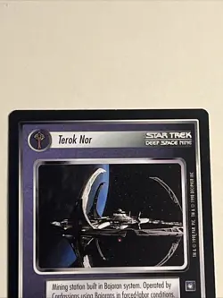 Star Trek CCG DS9 Deep Space Nine / Terok Nor M/NM Rare HTF 2 sided card - Image 5