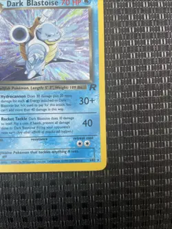 Dark Blastoise 3/82 Team Rocket Unlimited Rare Holo Pokemon Card WOTC 2000 LP - Image 4
