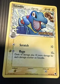 Pokemon TCG Totodile Card 67/101 EX Dragon Frontiers Stamped Delta Species - Image 1