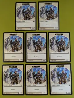 8 Knight Token Return to Ravnica Magic the Gathering MTG 8 - Image 1