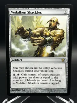 WOTC MTG Magic the Gathering Vedalken Shackles (164/165) Fifth Dawn LP - Image 1