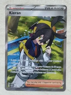 Pokemon TCG Kieran 206/167 Twilight Masquerade Ultra Rare NM - Image 1