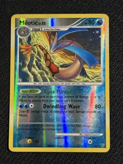 LP Pokemon MILOTIC Card SUPREME VICTORS Set SH7 Reverse Holo Secret Rare - Image 1