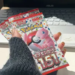 140pcs/Box Anime Pokemon Japan Version TCG Scarlet Violet 151 Classics Expansio - Image 3