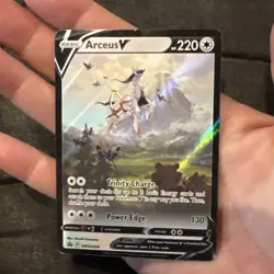 Pokemon TCG Arceus V SWSH204 Sword & Shield Black Star Promos LIGHT PLAY - Image 1