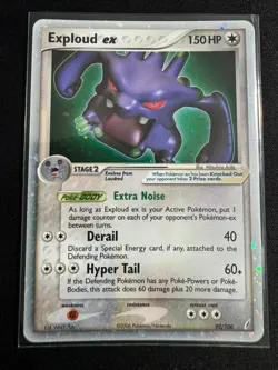 Pokemon TCG Exploud EX 92/100 Holo EX Ruby & Sapphire EX Crystal Guardians 2006 - Image 1
