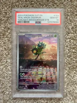 2024 Pokemon - PSA 10 - Teal Mask Ogerpon - SVP123 - Twilight Masquerade - Image 1